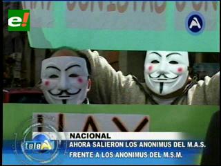 Anonymous del MAS y Anonymous del MSM se enfrentan verbalmente – eju.tv
