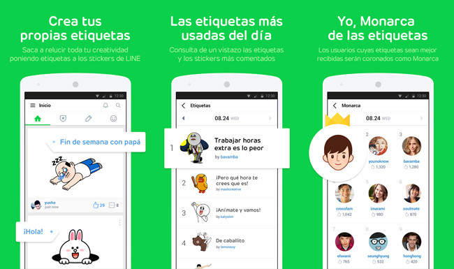 LINE Stickers para Android su nueva aplicaci n social 