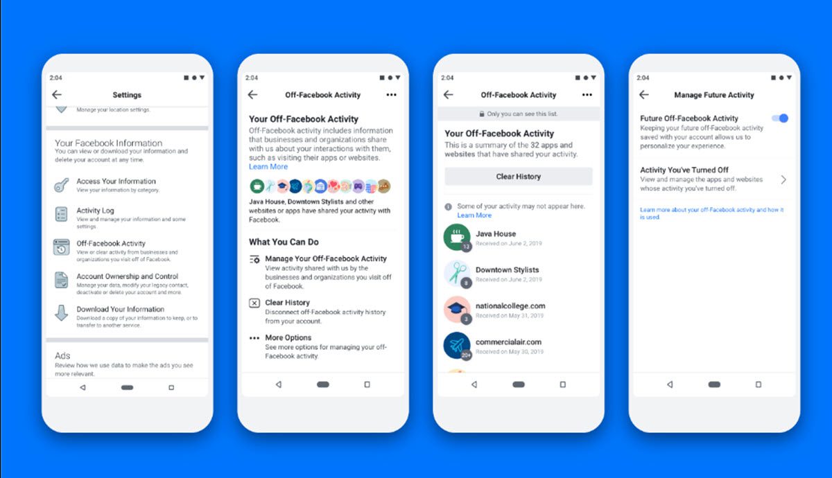 Facebook ahora permite controlar los datos compartidos desde apps y ...